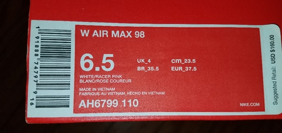 NEW WOMENS NIKE AIR MAX 98 - Picture 5 of 5